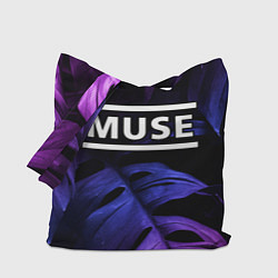 Сумка-шопер Muse neon monstera, цвет: 3D-принт