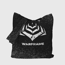 Сумка-шопер Warframe с потертостями на темном фоне, цвет: 3D-принт