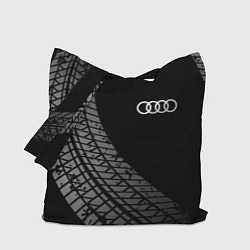 Сумка-шопер Audi tire tracks, цвет: 3D-принт