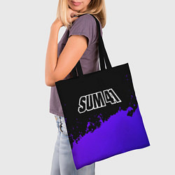 Сумка-шопер Sum41 purple grunge, цвет: 3D-принт — фото 2