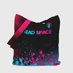 Сумка-шопер Dead Space - neon gradient: символ сверху, цвет: 3D-принт