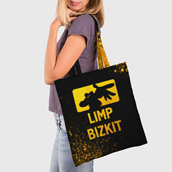 Сумка-шопер Limp Bizkit - gold gradient, цвет: 3D-принт — фото 2
