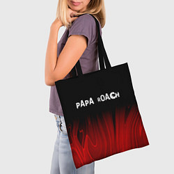 Сумка-шопер Papa Roach red plasma, цвет: 3D-принт — фото 2