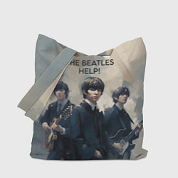 Сумка-шопер The Beatles - Help, цвет: 3D-принт