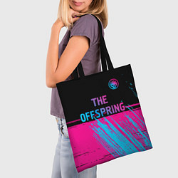 Сумка-шопер The Offspring - neon gradient: символ сверху, цвет: 3D-принт — фото 2