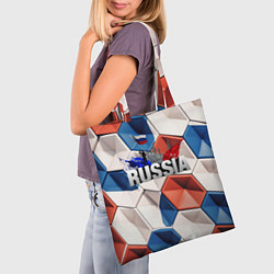 Сумка-шопер Плиты Россия, цвет: 3D-принт — фото 2