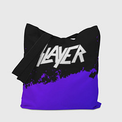 Сумка-шопер Slayer purple grunge, цвет: 3D-принт