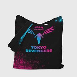 Сумка-шопер Tokyo Revengers - neon gradient, цвет: 3D-принт