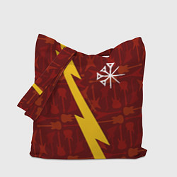 Сумка-шопер Nightwish гитары и молния, цвет: 3D-принт