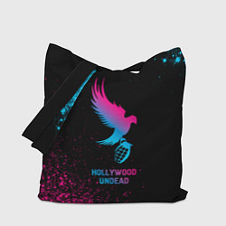 Сумка-шопер Hollywood Undead - neon gradient, цвет: 3D-принт