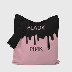 Сумка-шопер Blackpink - краски, цвет: 3D-принт