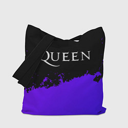 Сумка-шопер Queen purple grunge, цвет: 3D-принт