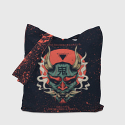 Сумка-шопер Oni mask, цвет: 3D-принт