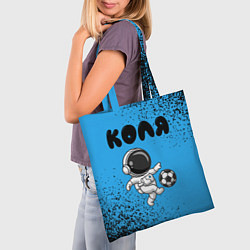 Сумка-шопер Коля космонавт футболист, цвет: 3D-принт — фото 2