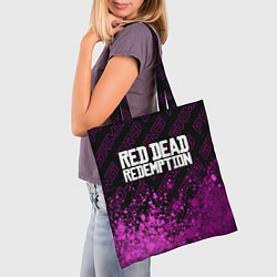 Сумка-шопер Red Dead Redemption pro gaming: символ сверху, цвет: 3D-принт — фото 2