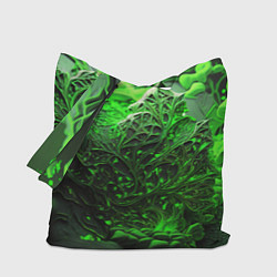 Сумка-шопер Зеленая кислота, цвет: 3D-принт