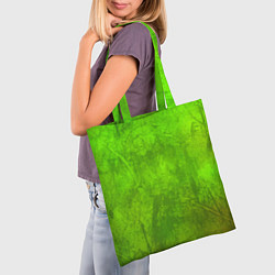 Сумка-шопер Зелёная фантазия, цвет: 3D-принт — фото 2