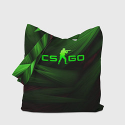 Сумка-шопер CS GO green logo, цвет: 3D-принт
