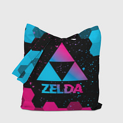Сумка-шопер Zelda - neon gradient, цвет: 3D-принт