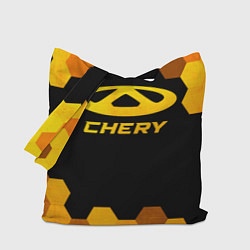 Сумка-шопер Chery - gold gradient, цвет: 3D-принт