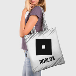 Сумка-шопер Roblox glitch на светлом фоне, цвет: 3D-принт — фото 2