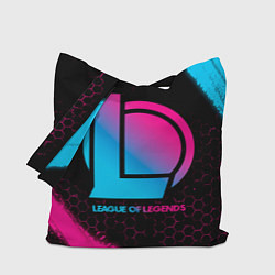 Сумка-шопер League of Legends - neon gradient, цвет: 3D-принт