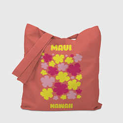 Сумка-шопер Мауи - Гавайи, цвет: 3D-принт