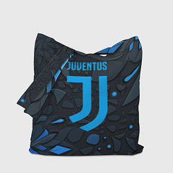 Сумка-шопер Juventus blue logo, цвет: 3D-принт