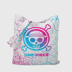 Сумка-шопер One Piece neon gradient style, цвет: 3D-принт