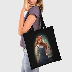 Сумка-шопер Девушка лиса ученица, цвет: 3D-принт — фото 2