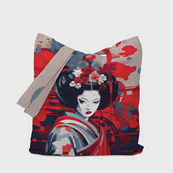 Сумка-шопер Geisha vector style, цвет: 3D-принт