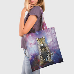 Сумка-шопер Space leopard, цвет: 3D-принт — фото 2
