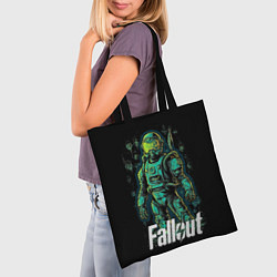 Сумка-шопер Fallout poster style, цвет: 3D-принт — фото 2