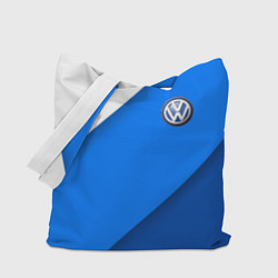Сумка-шопер Volkswagen - голубые линии, цвет: 3D-принт