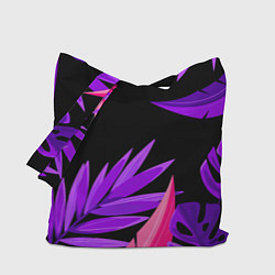 Сумка-шопер Floral composition - neon, цвет: 3D-принт