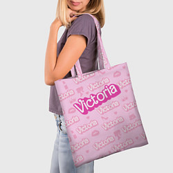 Сумка-шопер Виктория - паттерн Барби розовый, цвет: 3D-принт — фото 2