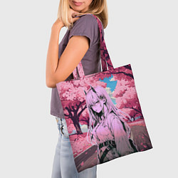 Сумка-шопер Пауэр - Человек бензопила, цвет: 3D-принт — фото 2