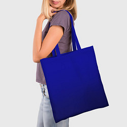 Сумка-шопер Сумеречный синий градиент, цвет: 3D-принт — фото 2