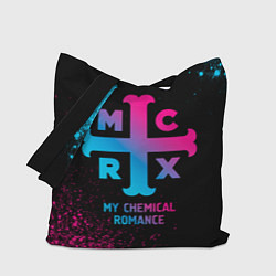 Сумка-шопер My Chemical Romance - neon gradient, цвет: 3D-принт