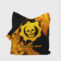 Сумка-шопер Gears of War - gold gradient, цвет: 3D-принт