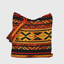 Сумка-шопер Узор в этническом стиле масаев, цвет: 3D-принт
