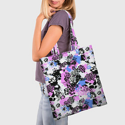 Сумка-шопер Multicolored wild cats, цвет: 3D-принт — фото 2