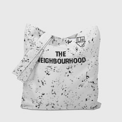 Сумка-шопер The Neighbourhood glitch на светлом фоне посередин, цвет: 3D-принт