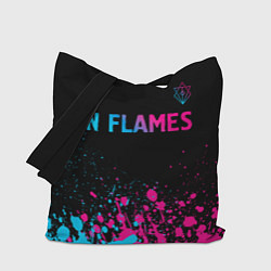 Сумка-шоппер In Flames - neon gradient посередине