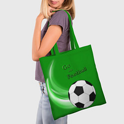 Сумка-шопер Go на football, цвет: 3D-принт — фото 2