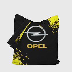 Сумка-шопер Opel желтые краски, цвет: 3D-принт