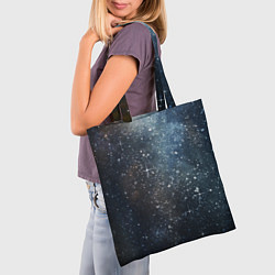 Сумка-шопер Темное космическое звездное небо, цвет: 3D-принт — фото 2
