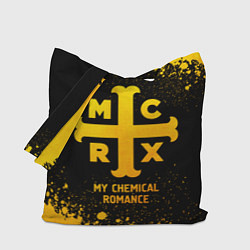 Сумка-шопер My Chemical Romance - gold gradient, цвет: 3D-принт