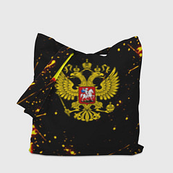 Сумка-шопер СССР жёлтые краски, цвет: 3D-принт