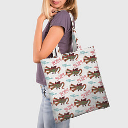 Сумка-шопер Паттерн с русским драконом, цвет: 3D-принт — фото 2